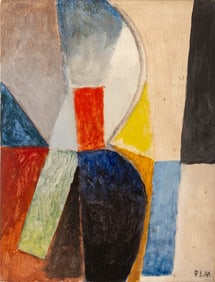 Flavio Motta "A Georgina" Acrylic on Canvas, 1980
