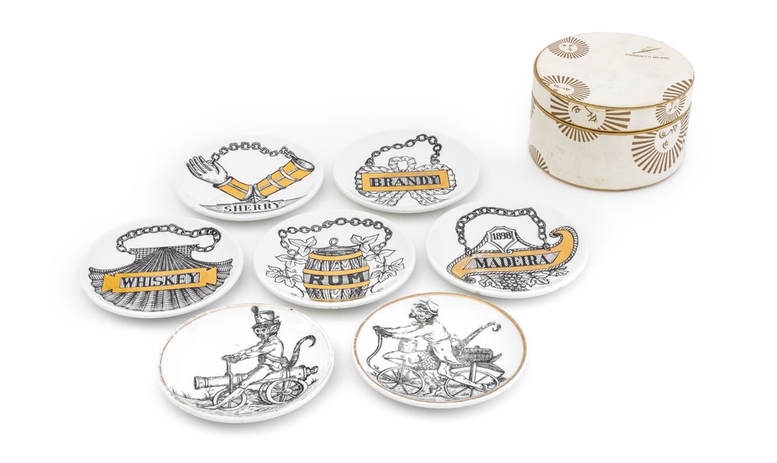 Fornasetti Porcelain Coasters, 7 (1 of 14)