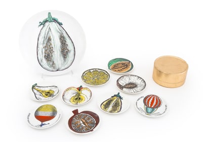 Fornasetti Porcelain Tableware, 10 Pcs.