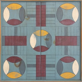 Clark H. Southwell Polychrome Parcheesi Board