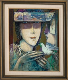 Antonio Sarelli "Comarcas de Paz" Oil on Canvas