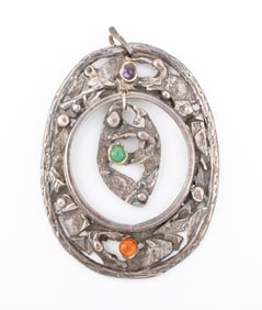 Modernist Sterling Silver Pendant
