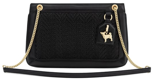 Barry Kieselstein-Cord Woven Black Leather Handbag