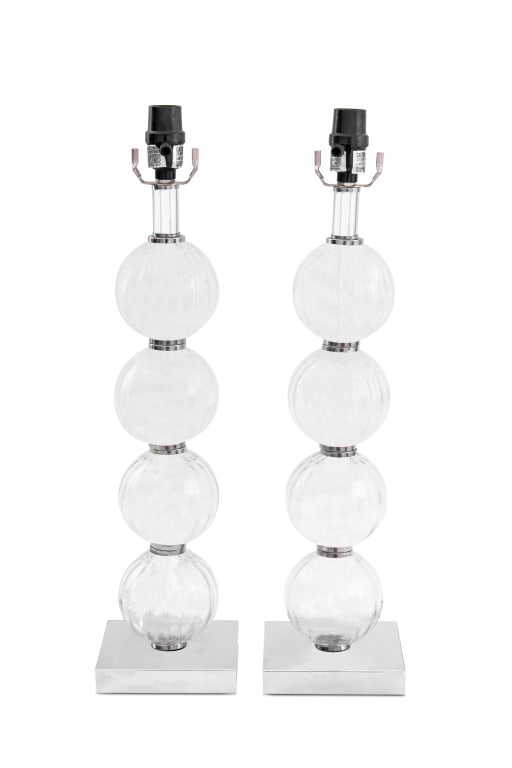 Safavieh "Amanda" Optic Glass Table Lamps, 2 (1 of 4)