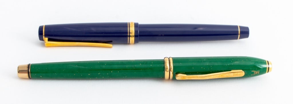 Blue Namiki & Green Cross Fountain Pens, 2 (1 of 8)