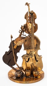 Francois Boucheix Composition Musicale Gilt Bronze