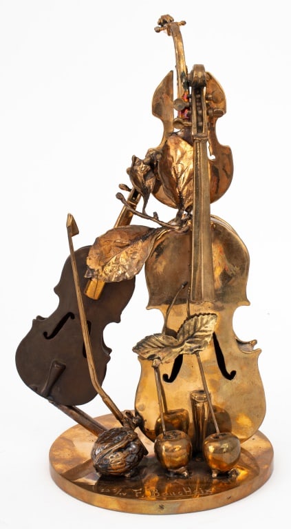 Francois Boucheix Composition Musicale Gilt Bronze (1 of 16)