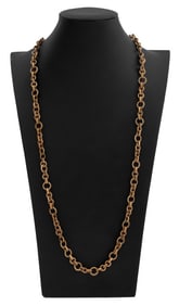 Chanel Gold-Tone Link Chain Necklace