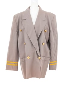 Christian Dior Gray Double Breasted Sailor Blazer