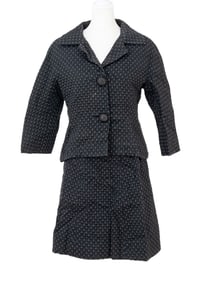 Hattie Carnegie Black Skirt Suit, 2