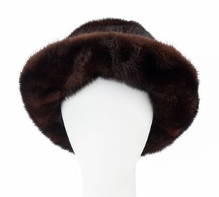 Lenore Marshall Brown Fur Hat