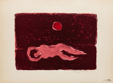 Manfred Schwartz "August Moon" Lithograph