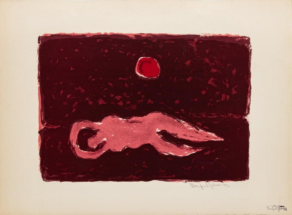 Manfred Schwartz "August Moon" Lithograph (1 of 6)