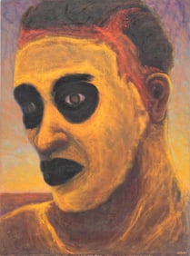 Sy Ross "5" Oil on Canvas, 1984