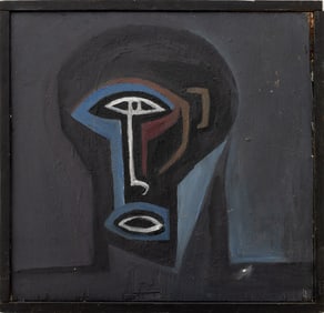 Craig Coleman Mask Oil on Panel