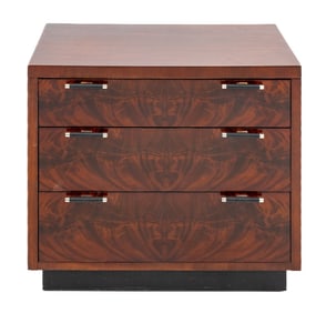 Art Deco Style Flame Mahogany Chest of Drawers
