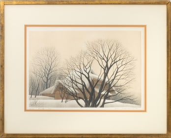 Koichi Sakamoto "White Countryside" Etching