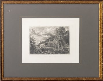 Lucas After Constable "Arundel Mill..." Mezzotint