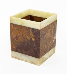 Banded Onyx Rectangular Jardiniere
