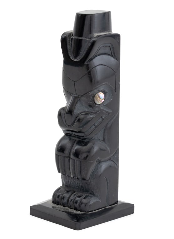 Denny Dixon Totemic Argillite Carving, 1997 (1 of 7)