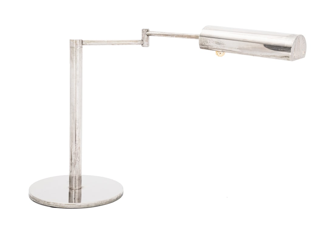 Walter Von Nessen Style Chrome Swing-Arm Lamp (1 of 7)