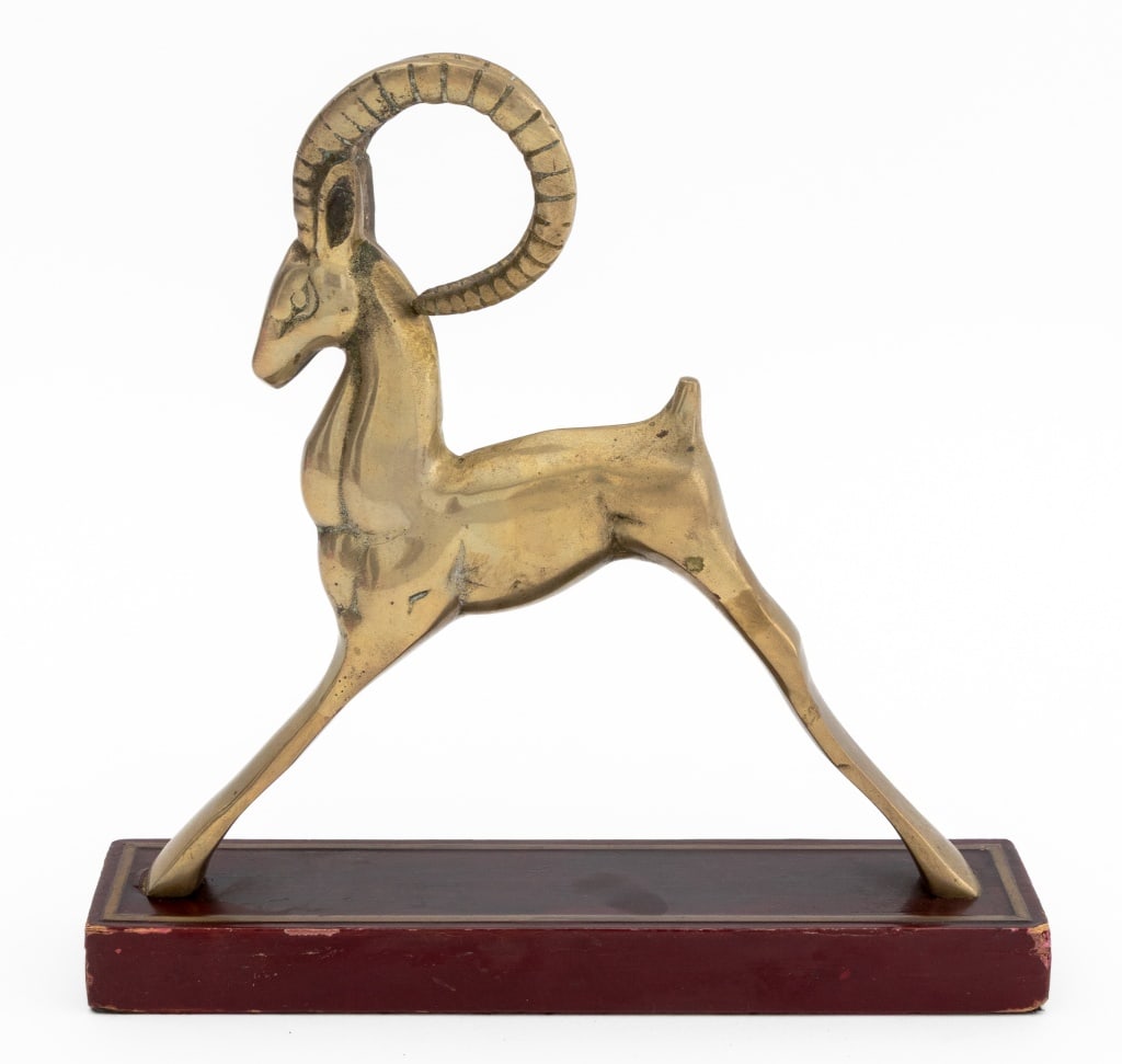 San Pacific Brass Gazelle Sculpture (1 of 6)