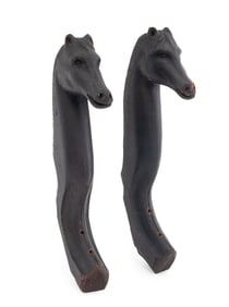 Americana Horse Head Barn Bridle Hooks, Pair