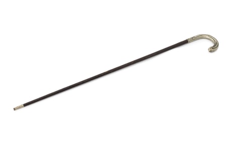 German Jugendstil Walking Cane, 19th C.