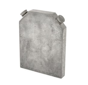 George V Pewter Double Chamber Flask