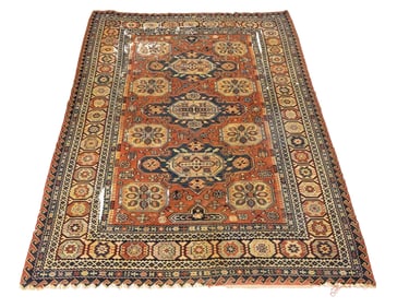 Soumak Flatweave Carpet, 9' 2" x 6' 9"