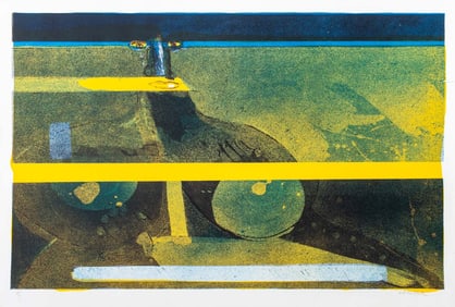 Hans Graeder "Night" Lithograph, ca. 1979