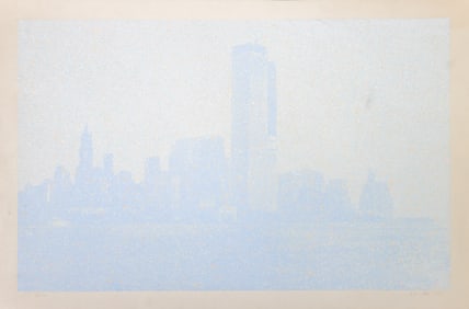 Hsiang-Ning Han NYC View Silkscreen, 1971