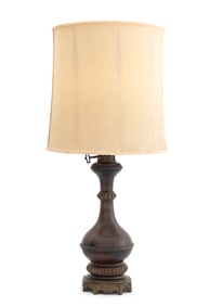 Victorian Electrified Brass Oil Lamp
