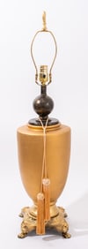 Neoclassical Style Gilt Ceramic Urn Table Lamp
