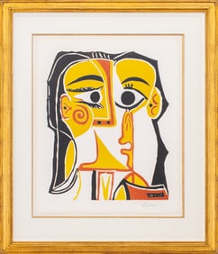 Pablo Picasso "Tete de Femme" Linocut, 1962