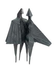 Lynn Chadwick Winged Figures Patinated Bronze