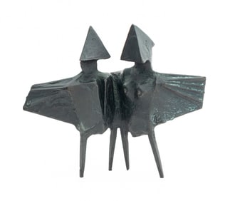 Lynn Chadwick Winged Figures Patinated Bronze
