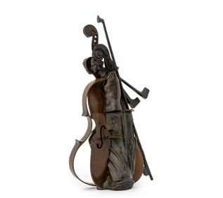Arman "Michelangelo" Patinated Bronze, 2001