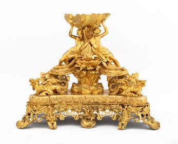 Louis XV Style Gilt Bronze Caviar Centerpiece