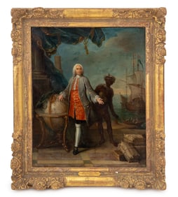 Paul Villebois "Merchant by Globe" Oil, 1748