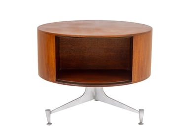 Vladimir Kagan Revolving Side Table, 1957