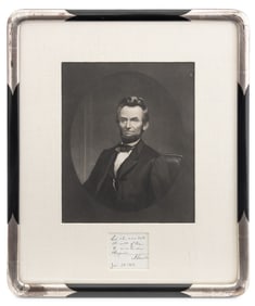 Abraham Lincoln Signed Endorsement, 1864