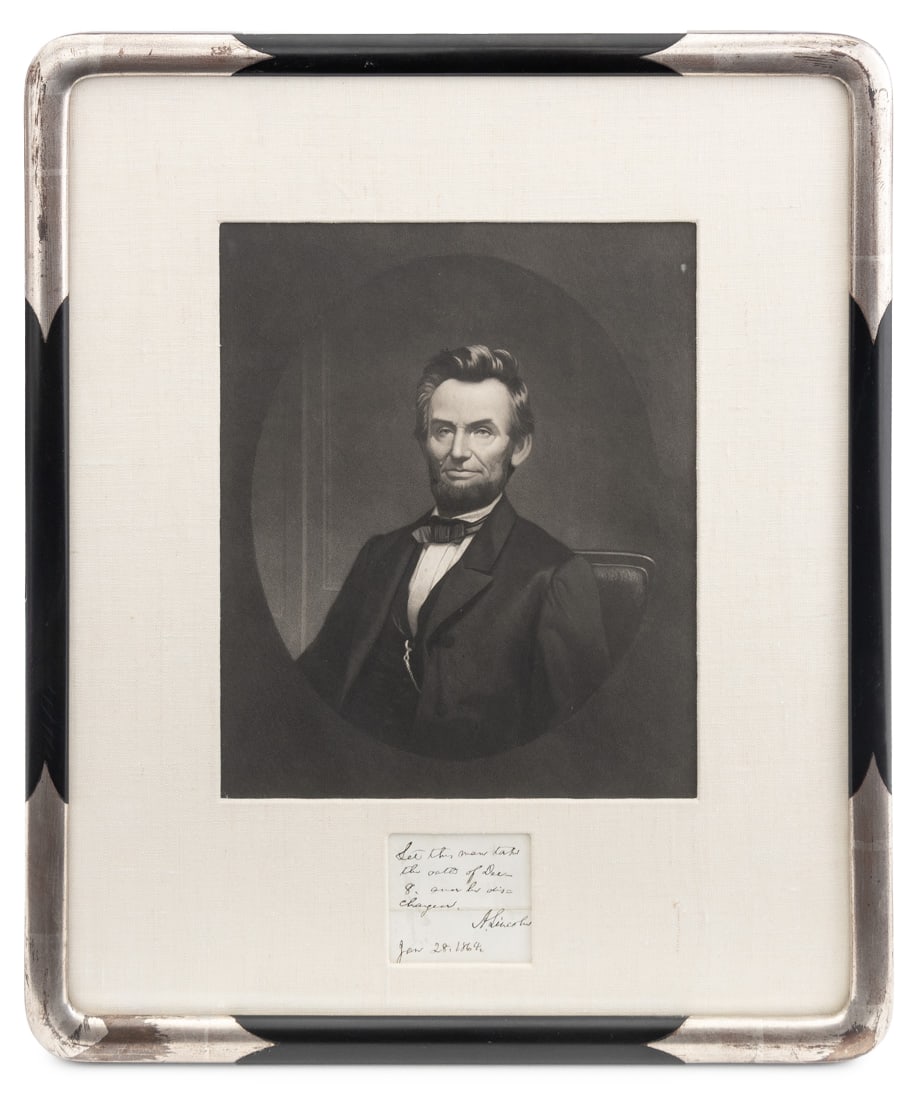 Abraham Lincoln Signed Endorsement, 1864 (1 of 7)