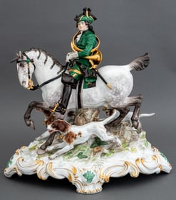 Meissen Porcelain Equestrian Piqueur, 1902