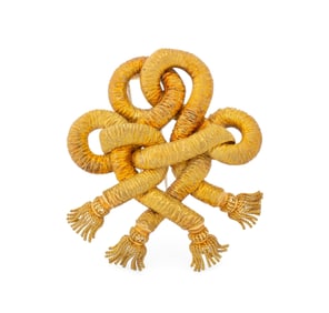Tiffany & Co. 18K Yellow Gold Cord Knot Brooch