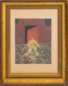 Lucas Samaras Portrait of a Woman Pastel, 1962