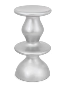 Karim Rashid "One Off" Silver-Tone Pedestal