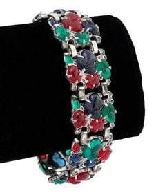 Crown Trifari Alfred Philippe Fruit Salad Bracelet