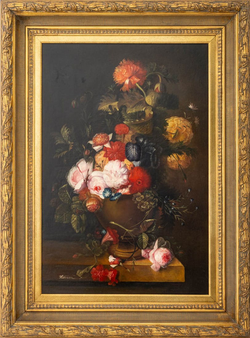 Harmson After Jan van Huysum Floral Still Life Oil (1 of 6)