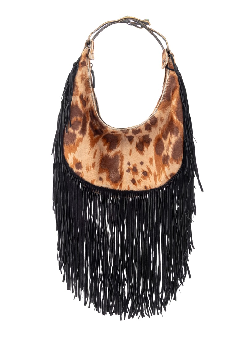 Valentino Garavani Calf Hair & Suede Fringe Bag (1 of 10)